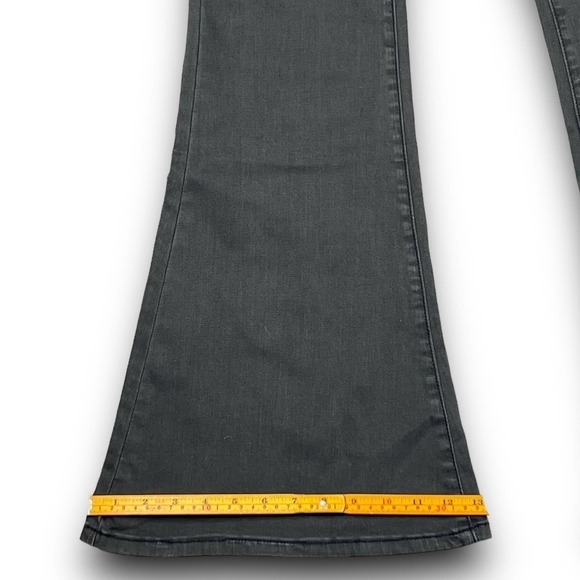 Free People x Sandrine Rose Woman’s Sz 28 Super Flare Jeans Charbon Gray New - Picture 12 of 16